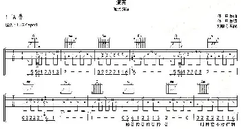 滴答(吉他谱) 侃侃 傻旦 傻旦曲 刘厚涛