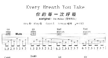 Every Breath You Take(吉他谱) Frank Sinatra