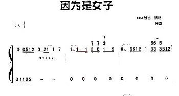 古筝谱 | 因为是女子