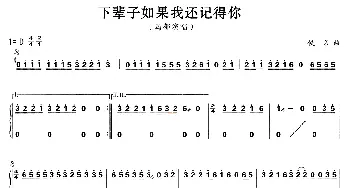 古筝谱 | 下辈子如果我还记得你