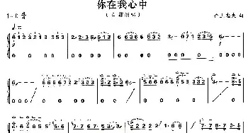 古筝谱 | 你在我心中  井上忠夫