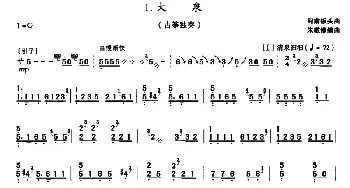 古筝谱 | 大泉  河南板头曲 朱敬修编曲