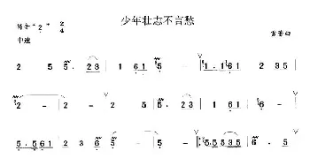 笛子谱 | 少年壮志不言愁  雷蕾