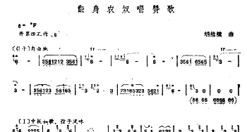 笛子谱 | 翻身农奴唱赞歌  胡结续