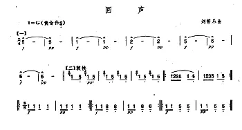 笛子谱 | 回声  刘管乐