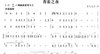 笛子谱 | 香港之夜  井上忠夫