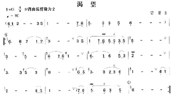 笛子谱 | 渴望  雷蕾