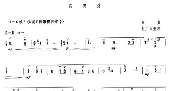 笛子谱 | 良宵引(曲广义整理版)古曲 曲广义整理