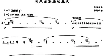 笛子谱 | 帕米尔高原的春天   刘富荣编曲 耿涛改编