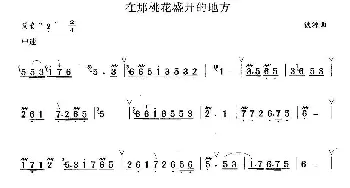 笛子谱 | 在那桃花盛开的地方  铁源