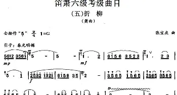 笛箫六级考级曲目 折柳  张宝庆