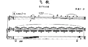 笛子谱 | 飞歌(笛子协奏曲+钢琴伴奏)P1—1)唐建平