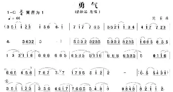 笛子谱 | 勇气  光良