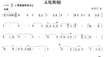 笛子谱 | 又见炊烟  海沼实