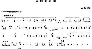 笛子谱 | 美丽的天山  王铁锤