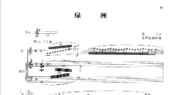笛子谱 | 绿洲(钢琴伴奏谱)莫凡曲 张维良配伴奏