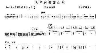 笛子谱 | 火车向着韶山跑  刘立仁 编曲