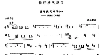 笛子谱 | 笛子循环换气练习