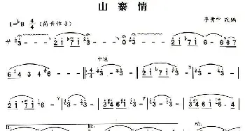 葫芦丝谱 | 山寨情  李贵中