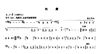 葫芦丝谱 | 晚霞  龚全国