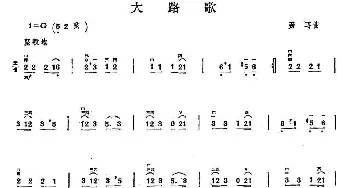 二胡谱 | 大路歌  聂耳