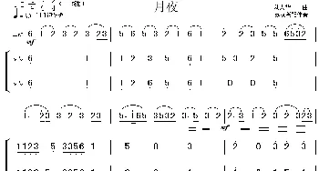 二胡谱 | 月夜(扬琴伴奏谱)