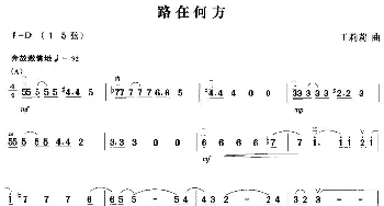 二胡谱 | 路在何方  王莉莉