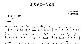 二胡谱 | 夏天最后一朵玫瑰(林光璇订谱版)爱尔兰民歌 林光璇订谱