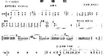 二胡谱 | 新婚别(扬琴伴奏谱)张晓峰 朱晓谷