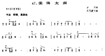 二胡谱 | 爱得太深  古月