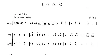 二胡谱 | 转陀螺(扬琴伴奏谱)黄玲