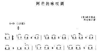 二胡谱 | 阿芒的咏叹调  [意]威尔第曲 林光璇订谱