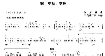 二胡谱 | 啊 莫愁 莫愁  陶思耀