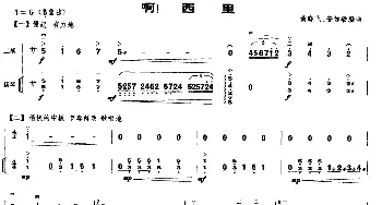 二胡谱 | 啊！西里  黄晓飞 安加砺
