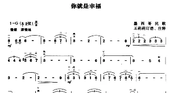 二胡谱 | 你就是幸福  墨西哥民歌 王莉莉订谱