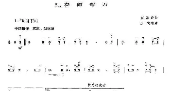 二胡谱 | 春雨弯刀(王懳编曲)顾嘉辉