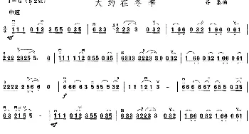 二胡谱 | 大约在冬季  齐秦