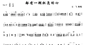 二胡谱 | 都有一颗红亮的心  宋飞 改编