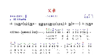 二胡谱 | 父亲(二胡独奏曲) 车行 戚建波