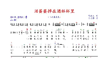 二胡谱 | 泪蛋蛋掉在酒杯杯里(二胡独奏曲) 曹军民 李先锋