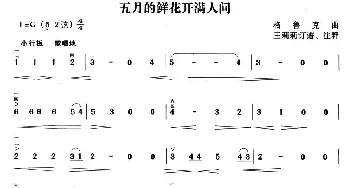 二胡谱 | 五月的鲜花开满人间  格鲁克