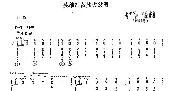 琵琶谱 | 英雄们战胜大渡河  孙裕德改编