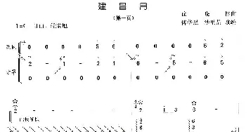 琵琶谱 | 建昌月(琵琶+古筝)徐晓林曲  傅华强改编