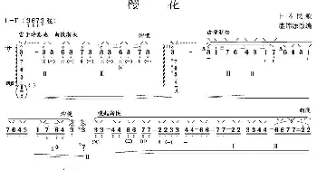 琵琶谱 | 樱花