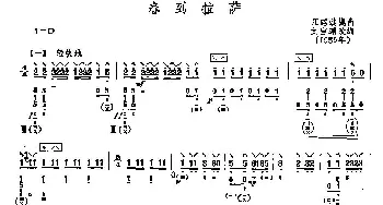 琵琶谱 | 春到拉萨  王昭琪编曲 刘宝珊改编