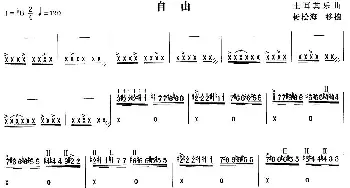 扬琴谱 | 自由
