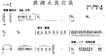 扬琴谱 | 洪湖水 浪打浪