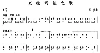 口琴谱 | 克拉玛依之歌   吕远曲 石人望编曲