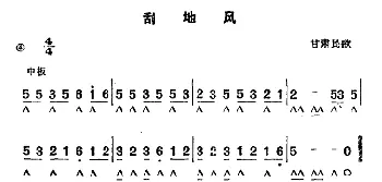 口琴谱 | 刮地风