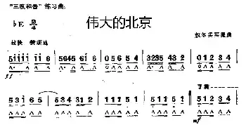 口琴谱 | 伟大的北京  奴尔买买提